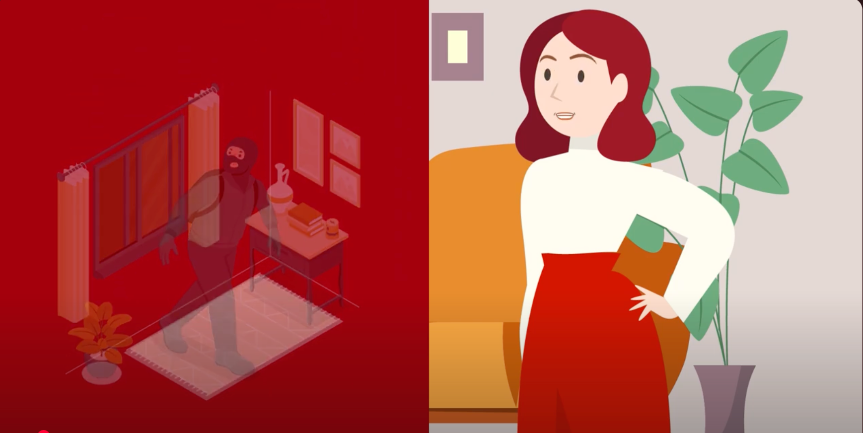 Video Cartoon Antifurto Casa SicurezzaPoint