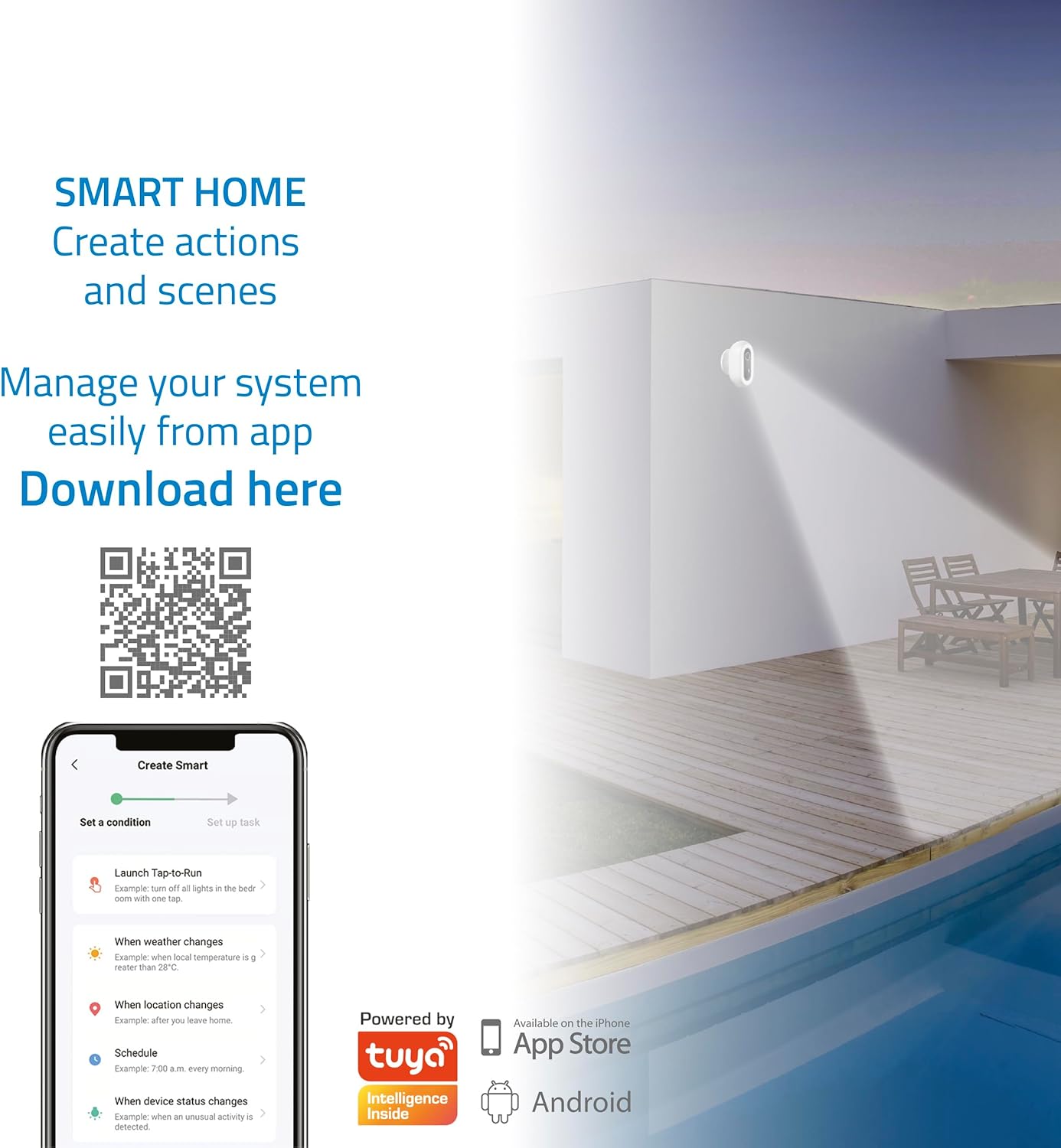 Telecamera di Sorveglianza WiFi Esterno 2K con Batteria