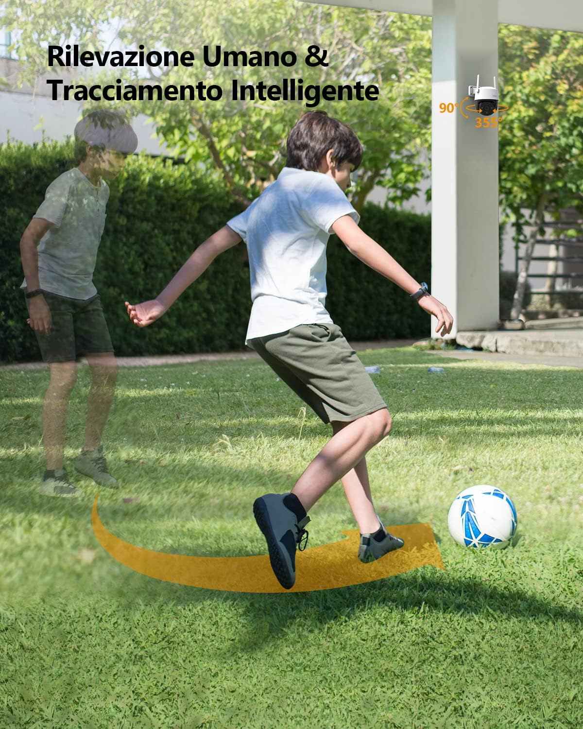 Ip camera da esterno DOME solare 3 MPx SD fino 128 Gbyte