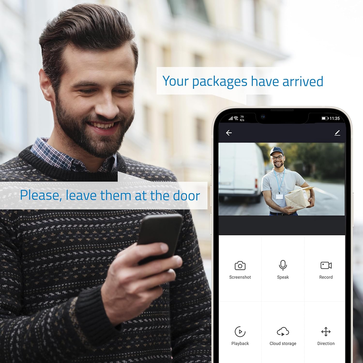 Telecamera di Sorveglianza WiFi Esterno 2K con Batteria
