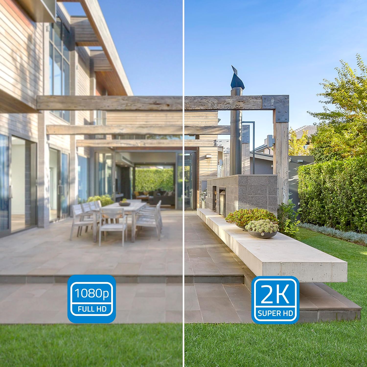 Telecamera di Sorveglianza WiFi Esterno 2K con Batteria