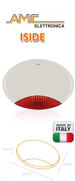 Sirena AMC con lampeggiante - via filo