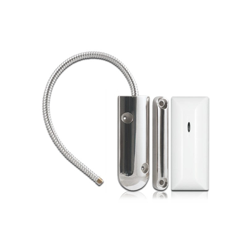 Sensore contatto magnetico porta/finestra specifico per porte basculanti, ferro, metallo.