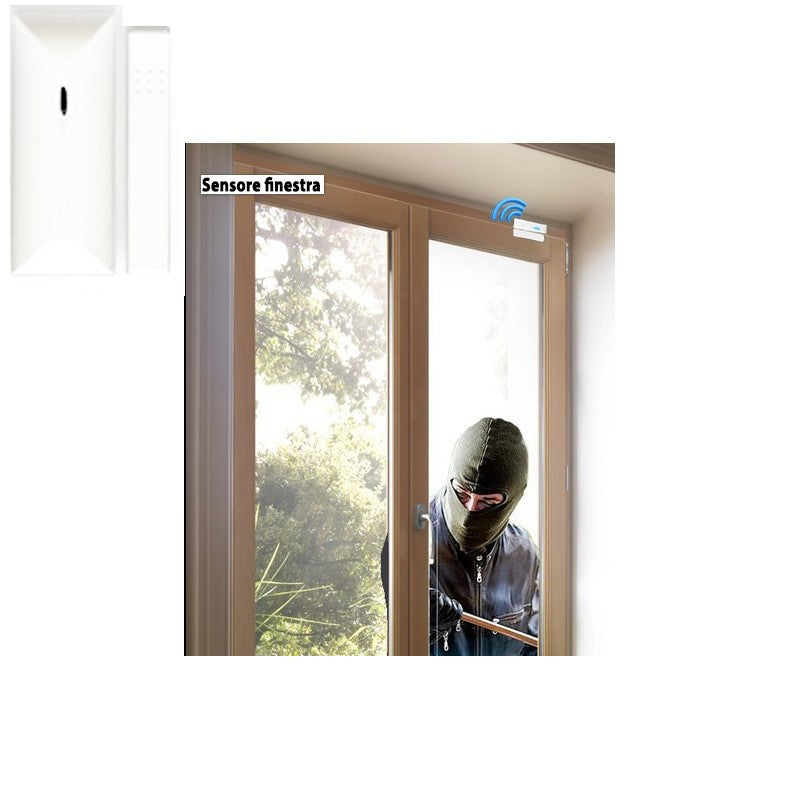 Sensore contatto magnetico Supervisionato porta/finestra Bianco o Colorato