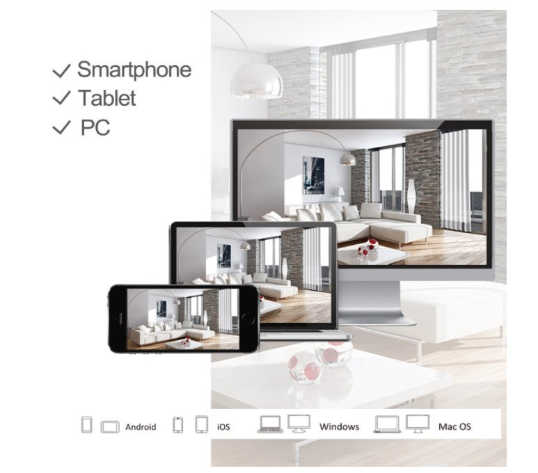 IP camera SD max 128 GB HD 720p 1 Mega Pixel senza fili da esterno