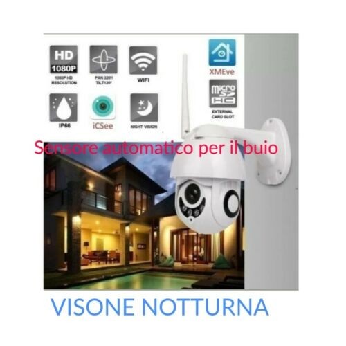 IP CAMERA DOME WIFI TELECAMERA 2MPX SD-CARD