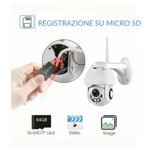 IP CAMERA DOME WIFI TELECAMERA 2MPX SD-CARD