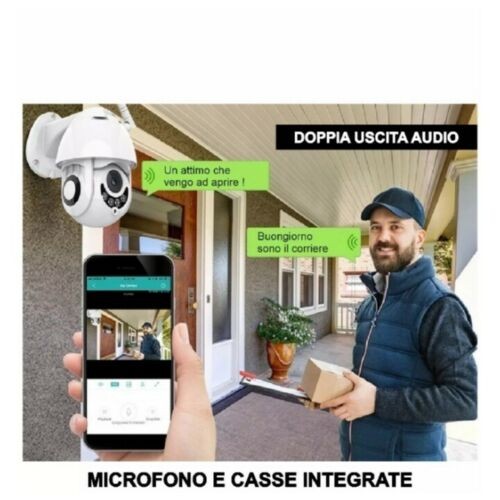 IP CAMERA DOME WIFI TELECAMERA 2MPX SD-CARD
