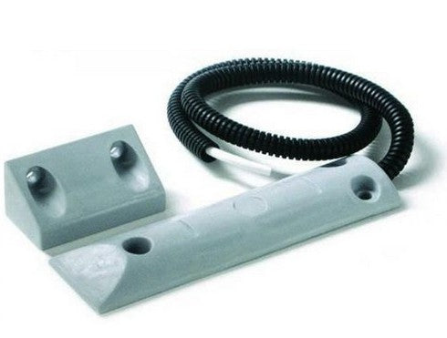 Sensore contatto magnetico porta/finestra specifico per porte basculanti, ferro, metallo.