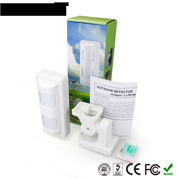 Sensore volumetrico esterno allarme perimetrale via filo Anti Mask tripla tecnologia