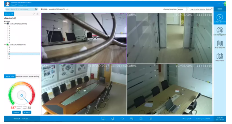 Telecamera da esterno Video-allarme IP camera cam HD 2MPX wireless senza fili