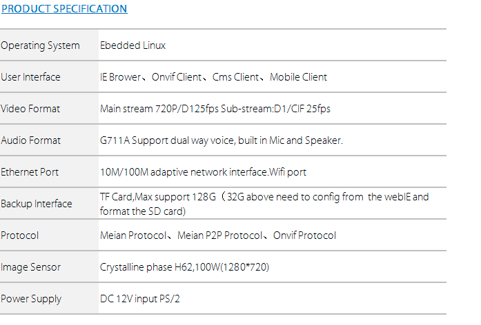 Telecamera da esterno Video-allarme IP camera cam HD 2MPX wireless senza fili