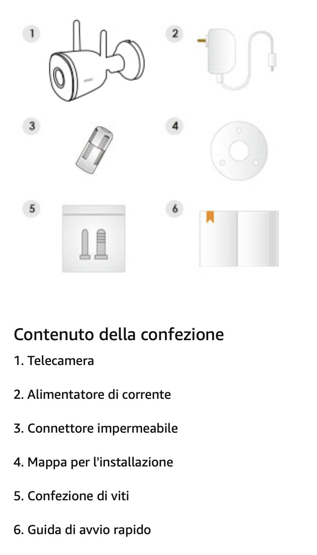 Telecamera WiFi da Esterno Rilevamento Umano e Animale Notturna 1080p