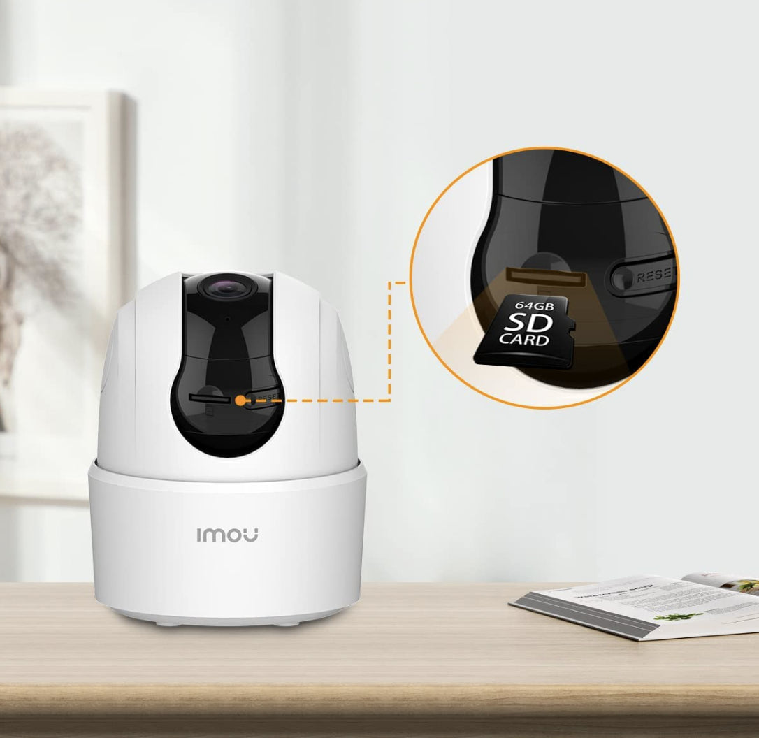 Telecamera Wi-Fi Interno Alexa Rilevamento Umano Audio Bidirezionale con Sirena