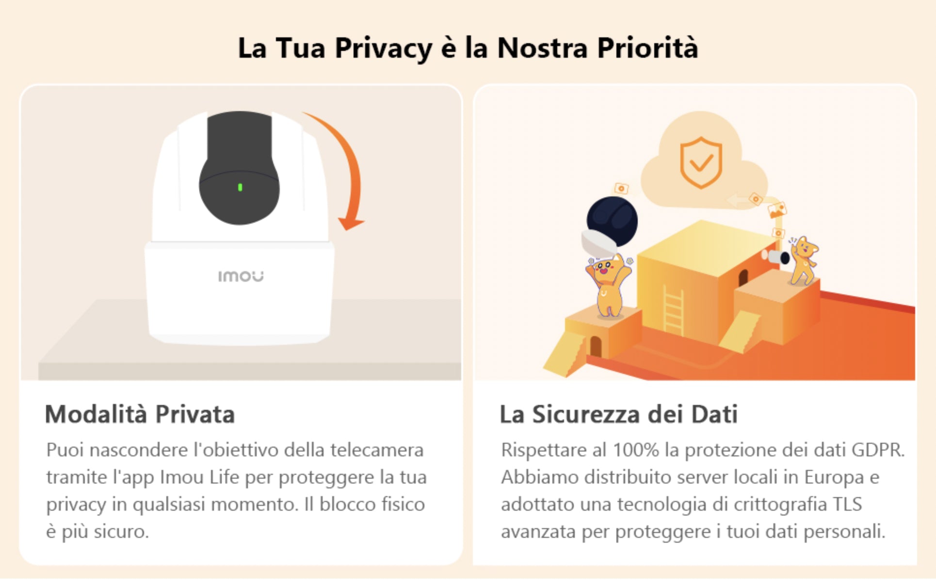 Telecamera Wi-Fi Interno Alexa Rilevamento Umano Audio Bidirezionale con Sirena