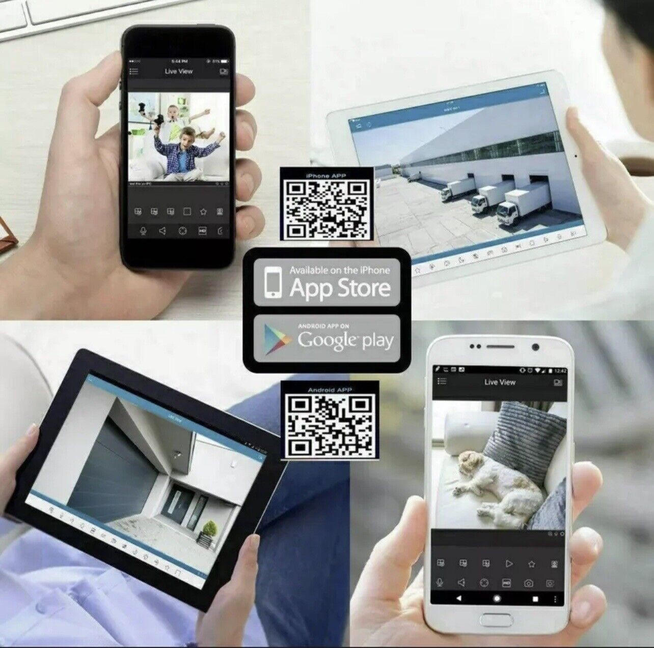 KIT VIDEOSORVEGLIANZA DOME WIRELESS FULL HD IP 4 TELECAMERE 2 MPX WIFI DA REMOTO SENZA FILI